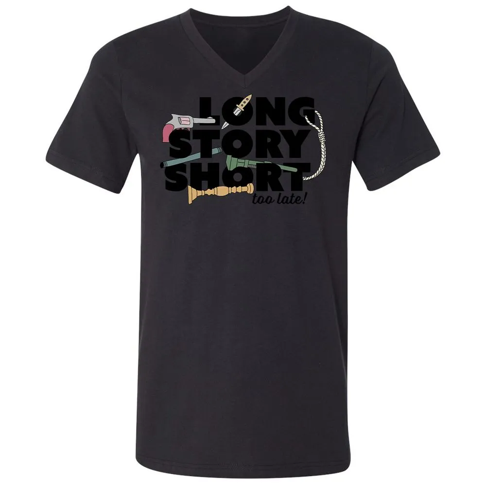 Unisex V-Neck T-Shirt - 11D8ZMA8 - Black - 16