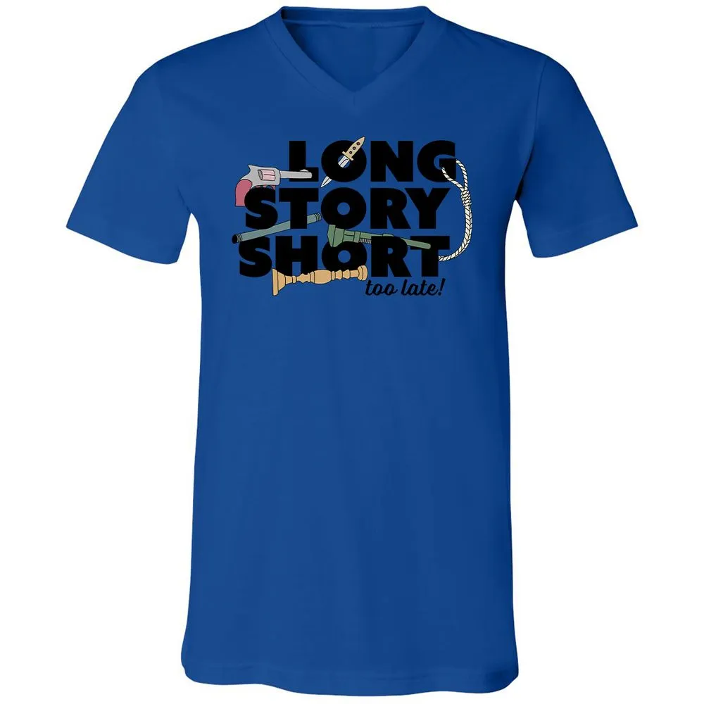 Unisex V-Neck T-Shirt - 11D8ZMA8 - True Royal - 4