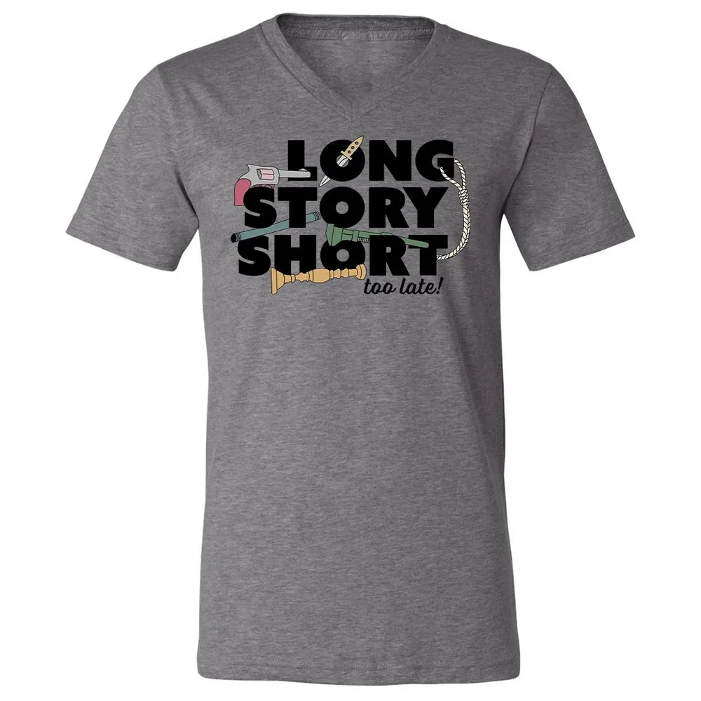 Unisex V-Neck T-Shirt - 11D8ZMA8 - Deep Heather - 13