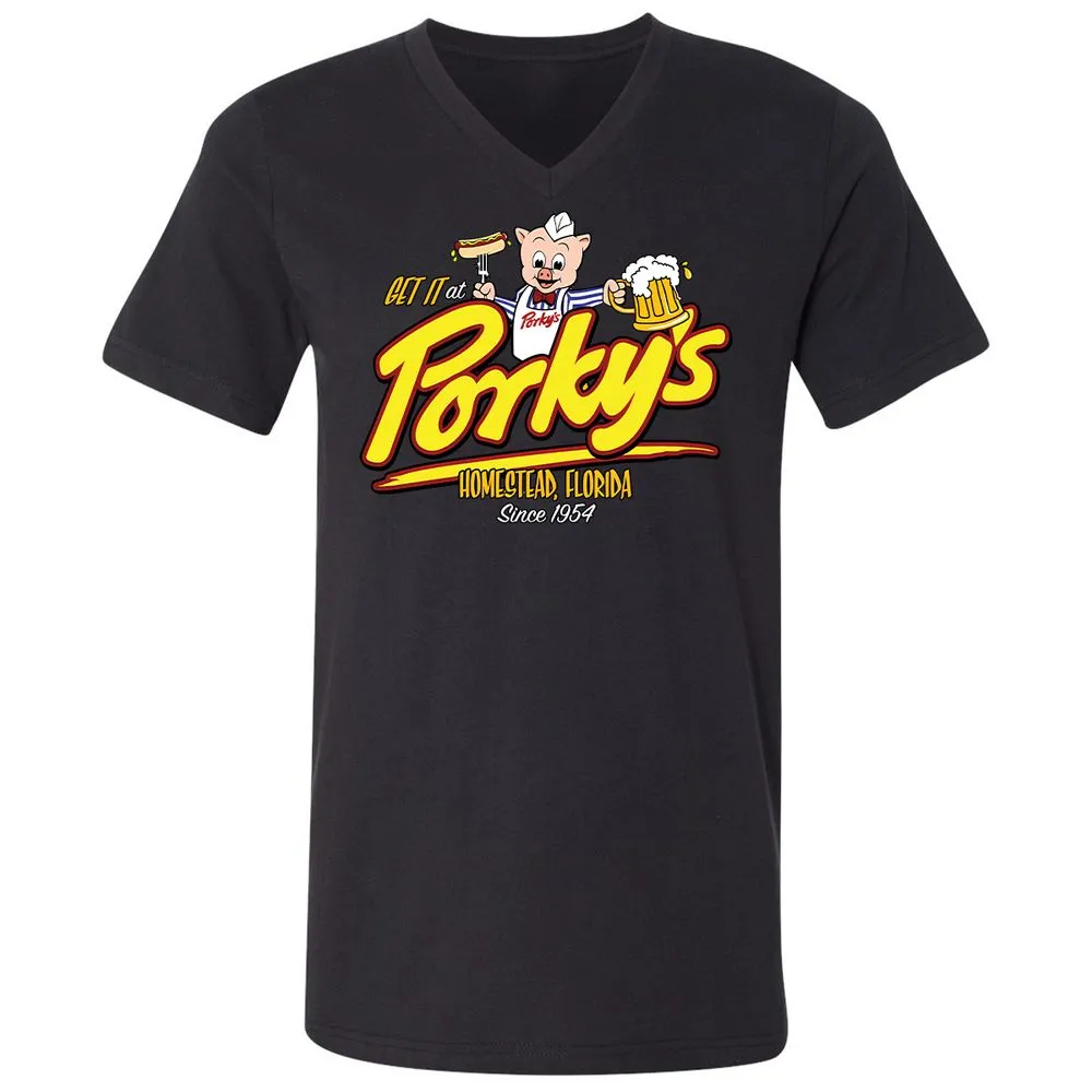 Unisex V-Neck T-Shirt - XSGT6M4Z - Black - 16