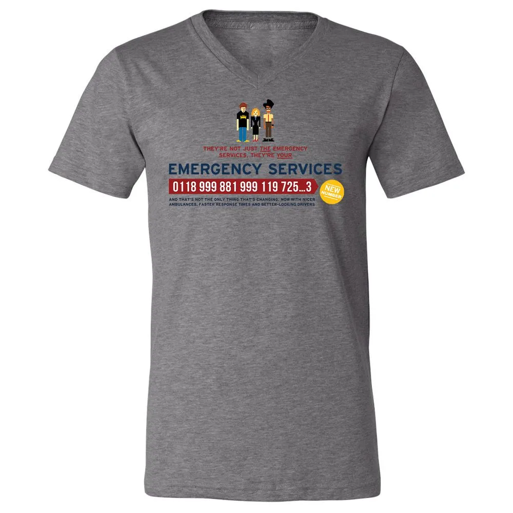 Unisex V-Neck T-Shirt - HCY3WCCL - Deep Heather - 13