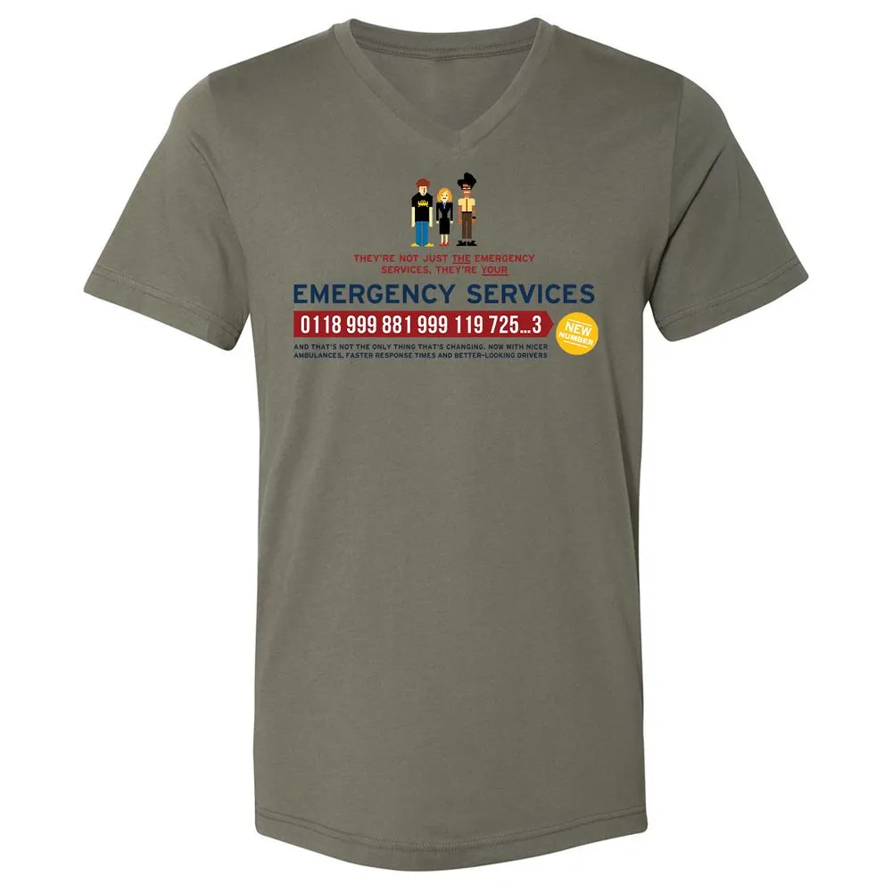 Unisex V-Neck T-Shirt - HCY3WCCL - Military Green - 10