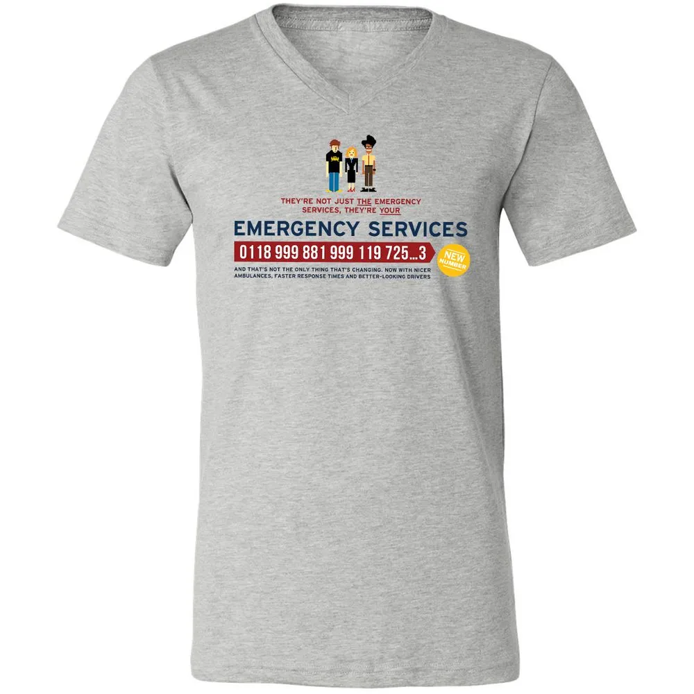 Unisex V-Neck T-Shirt - HCY3WCCL - Athletic Heather - 7
