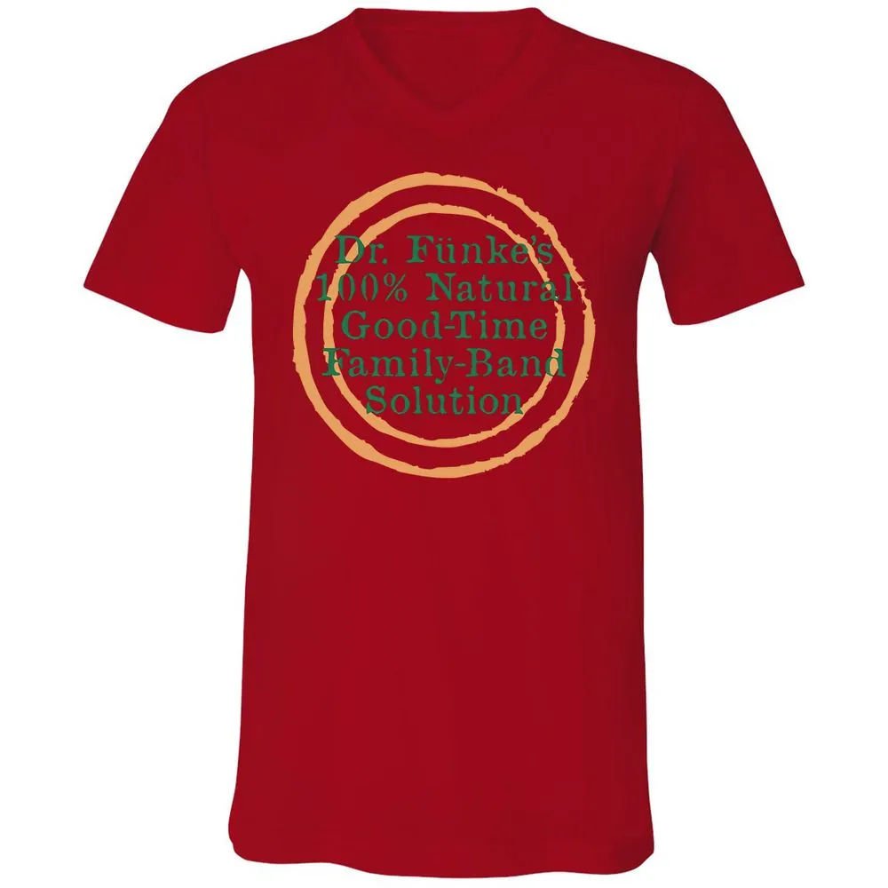 Unisex V-Neck T-Shirt - Y8ZJLUCW - Red - 3