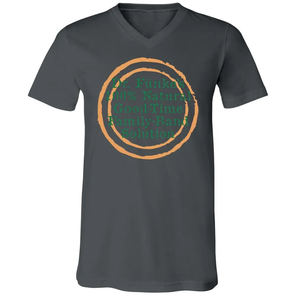 Unisex V-Neck T-Shirt - Y8ZJLUCW - Asphalt - 12