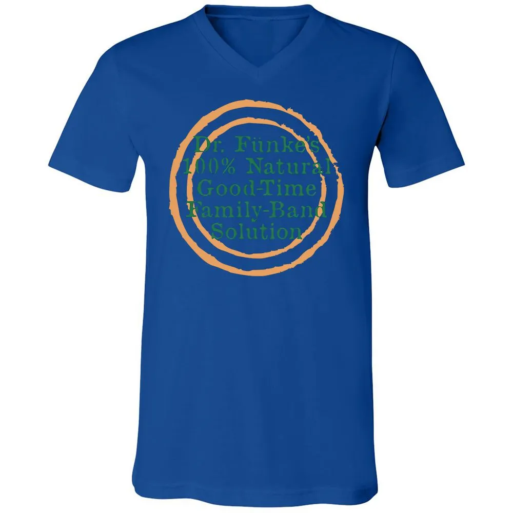 Unisex V-Neck T-Shirt - Y8ZJLUCW - True Royal - 4