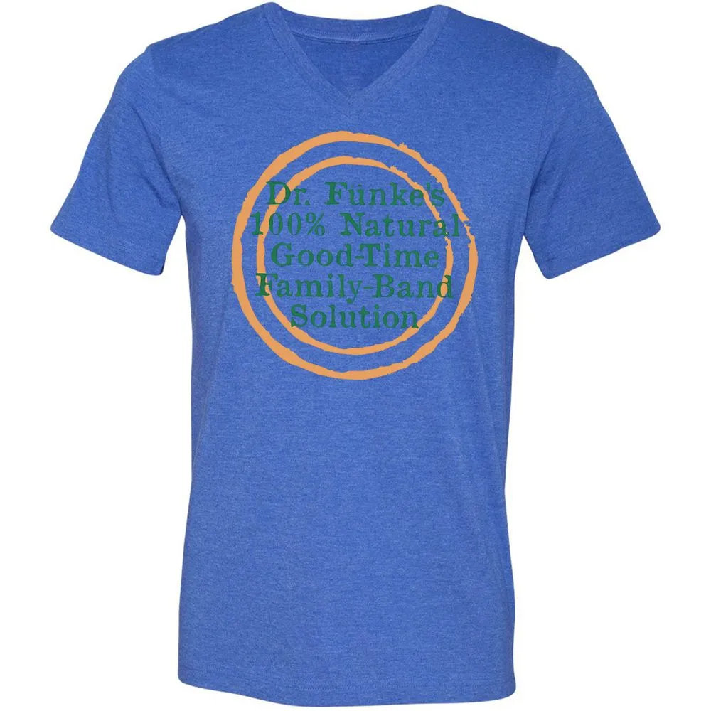 Unisex V-Neck T-Shirt - Y8ZJLUCW - Heather True Royal - 14