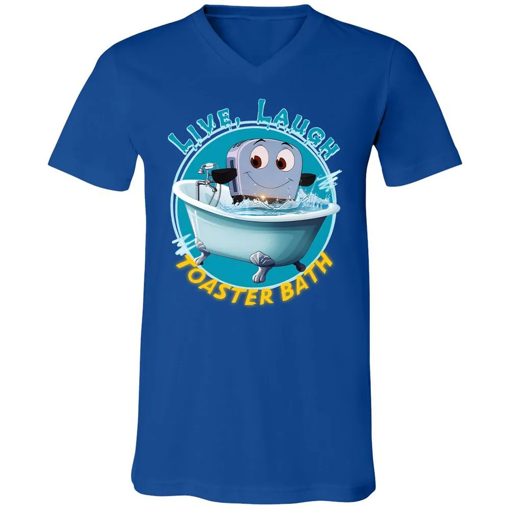 Unisex V-Neck T-Shirt - J9FXSJQ9 - True Royal - 4