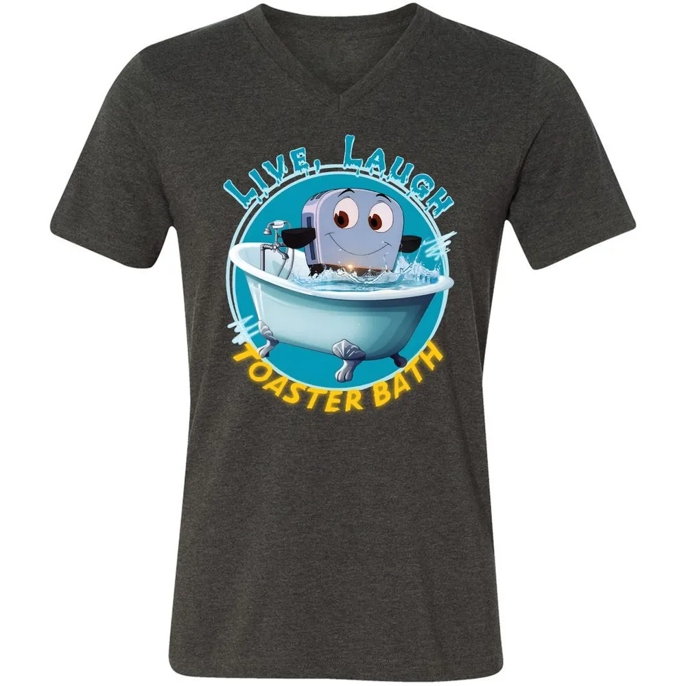 Unisex V-Neck T-Shirt - J9FXSJQ9 - Dark Grey Heather - 8