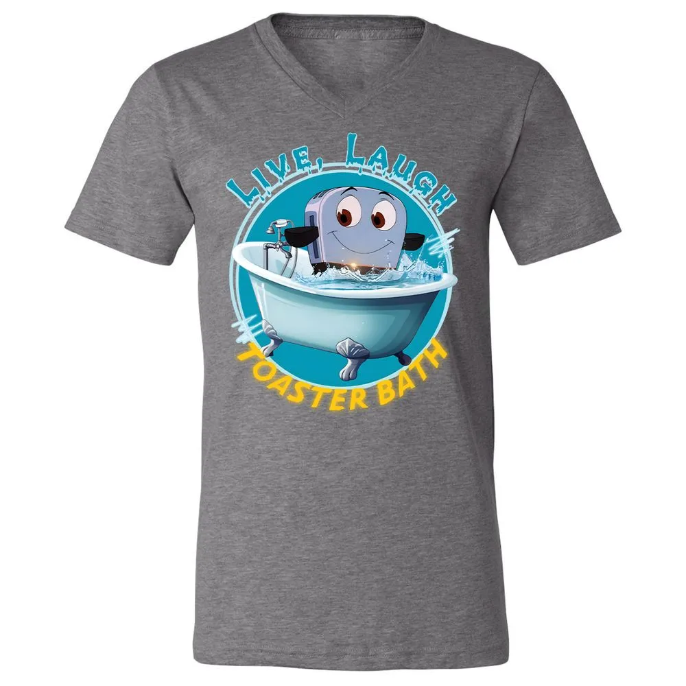Unisex V-Neck T-Shirt - J9FXSJQ9 - Deep Heather - 13
