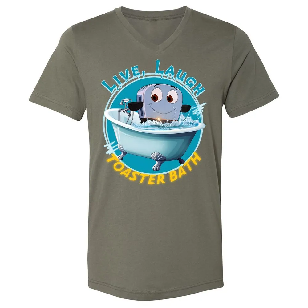 Unisex V-Neck T-Shirt - J9FXSJQ9 - Military Green - 10