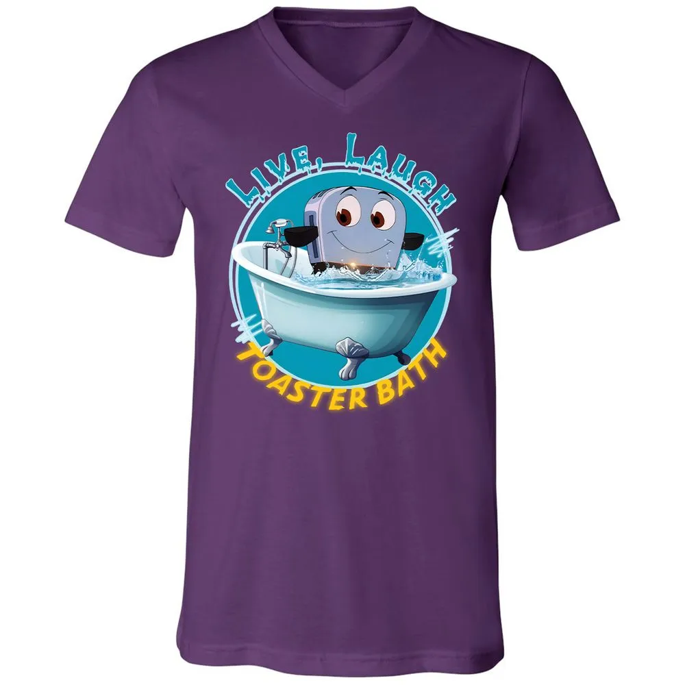 Unisex V-Neck T-Shirt - J9FXSJQ9 - Team Purple - 2