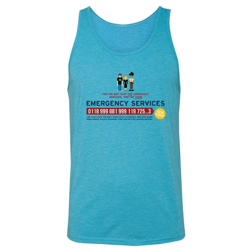 Unisex Jersey Tank - 91EZGZ51 - Aqua Triblend - 3