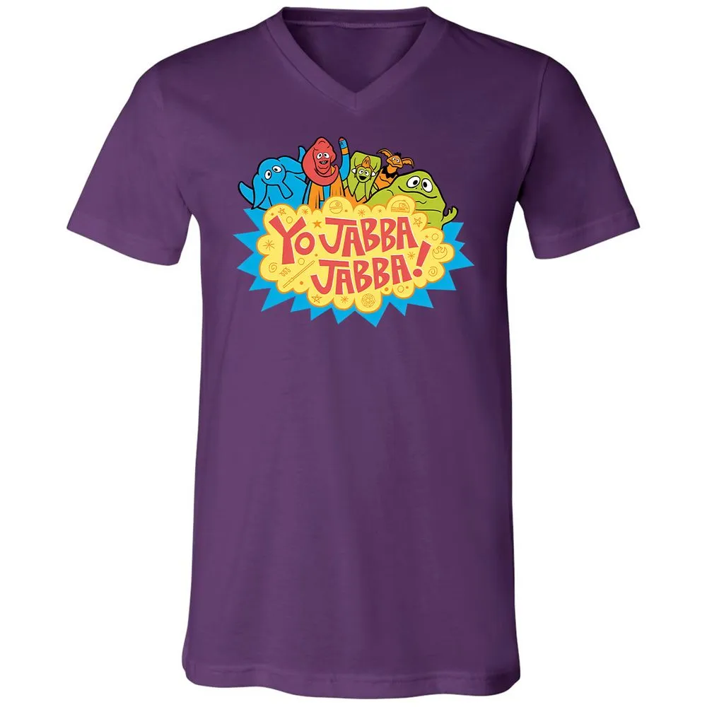 Unisex V-Neck T-Shirt - Q1DNC96N - Team Purple - 2