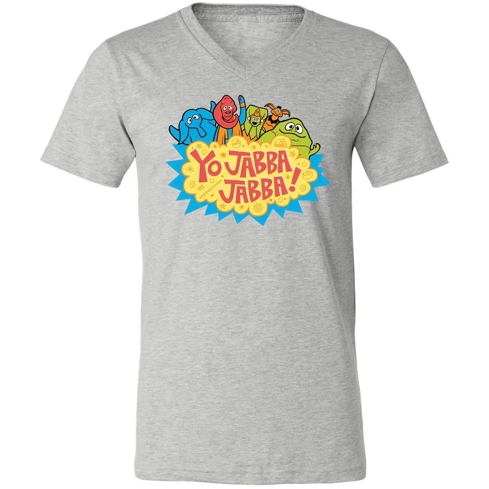 Unisex V-Neck T-Shirt - Q1DNC96N - Athletic Heather - 7