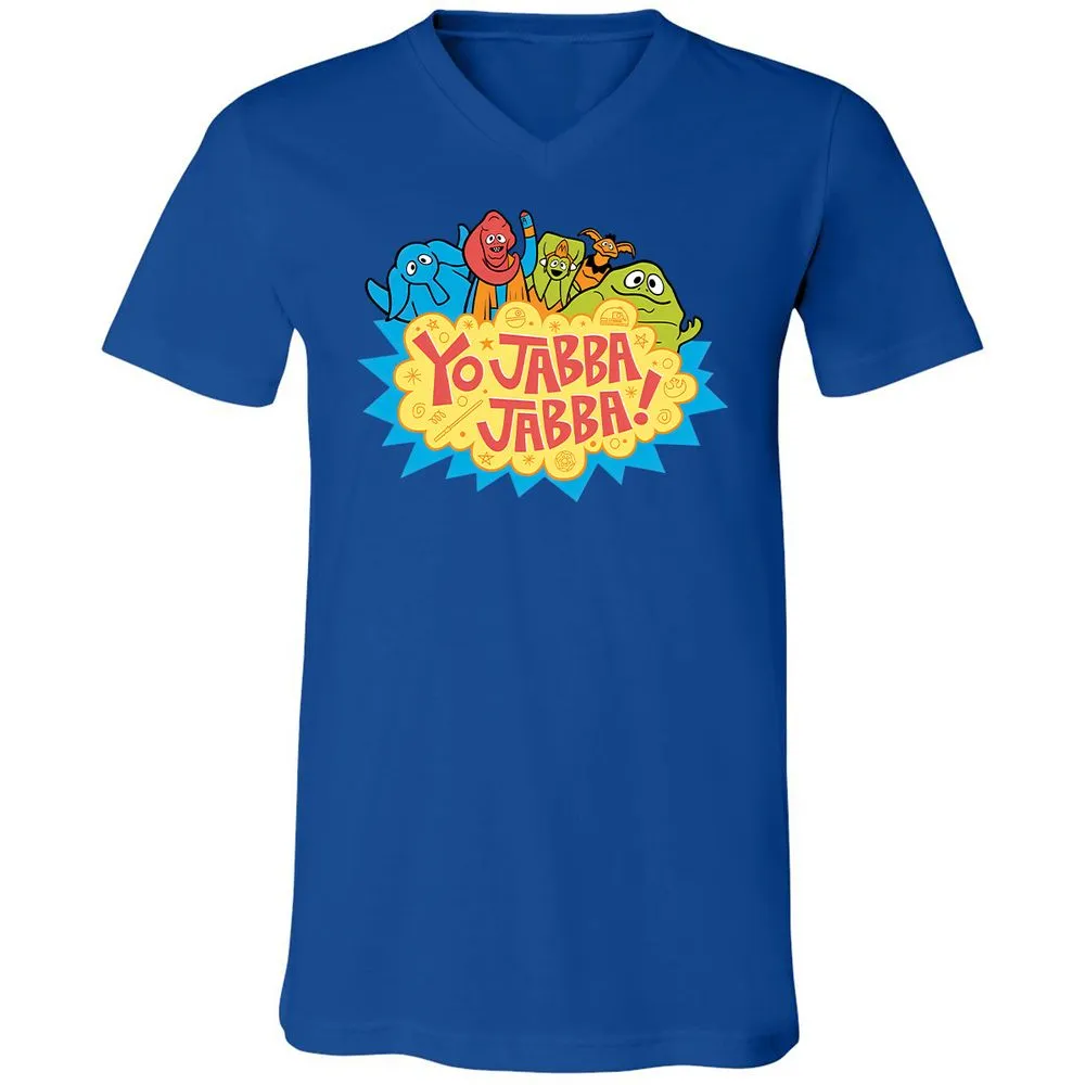 Unisex V-Neck T-Shirt - Q1DNC96N - True Royal - 4
