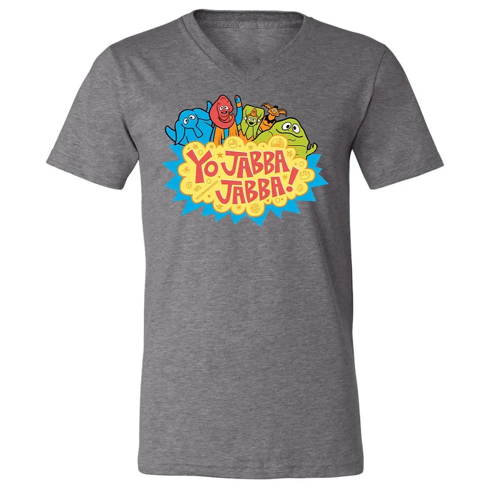 Unisex V-Neck T-Shirt - Q1DNC96N - Deep Heather - 13