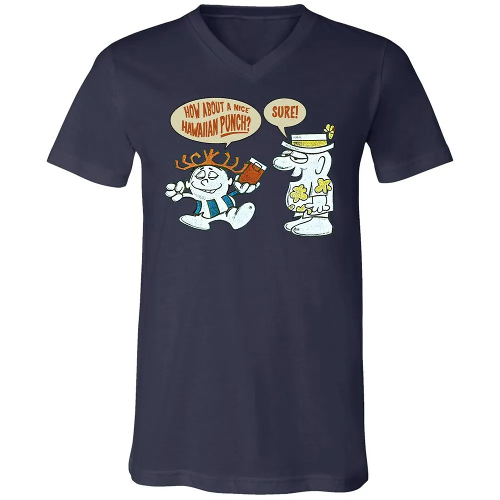 Unisex V-Neck T-Shirt - 1EMZ4HRK - Navy - 9