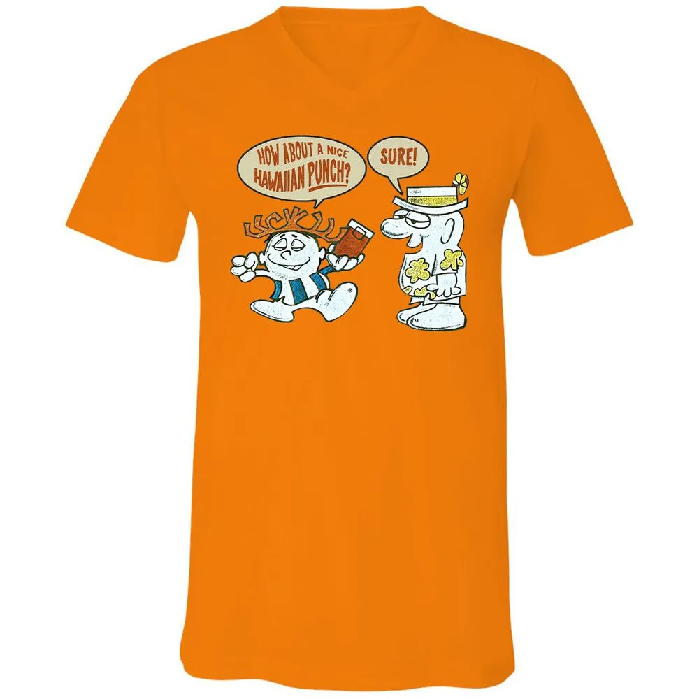 Unisex V-Neck T-Shirt - 1EMZ4HRK - Orange - 11