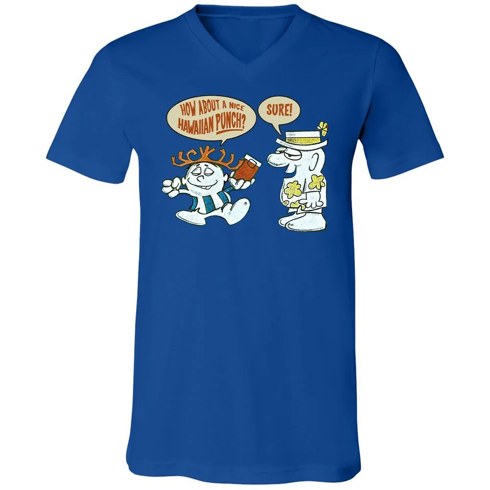 Unisex V-Neck T-Shirt - 1EMZ4HRK - True Royal - 4