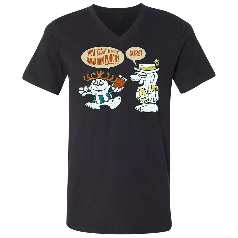 Unisex V-Neck T-Shirt - 1EMZ4HRK - Black - 16