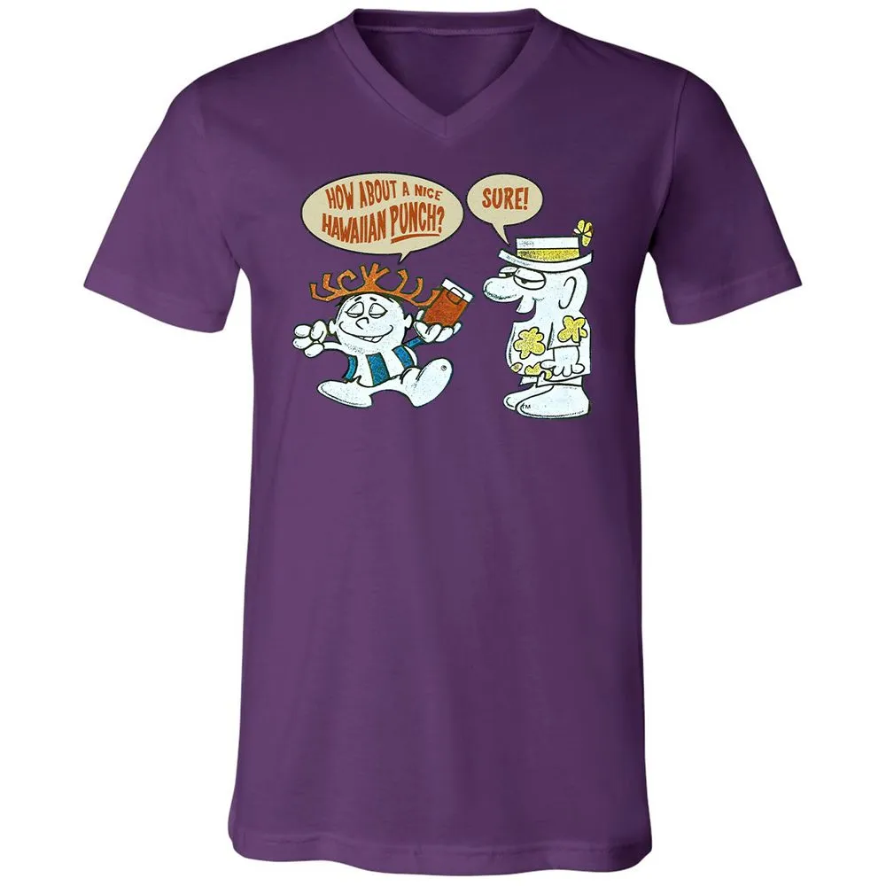 Unisex V-Neck T-Shirt - 1EMZ4HRK - Team Purple - 2