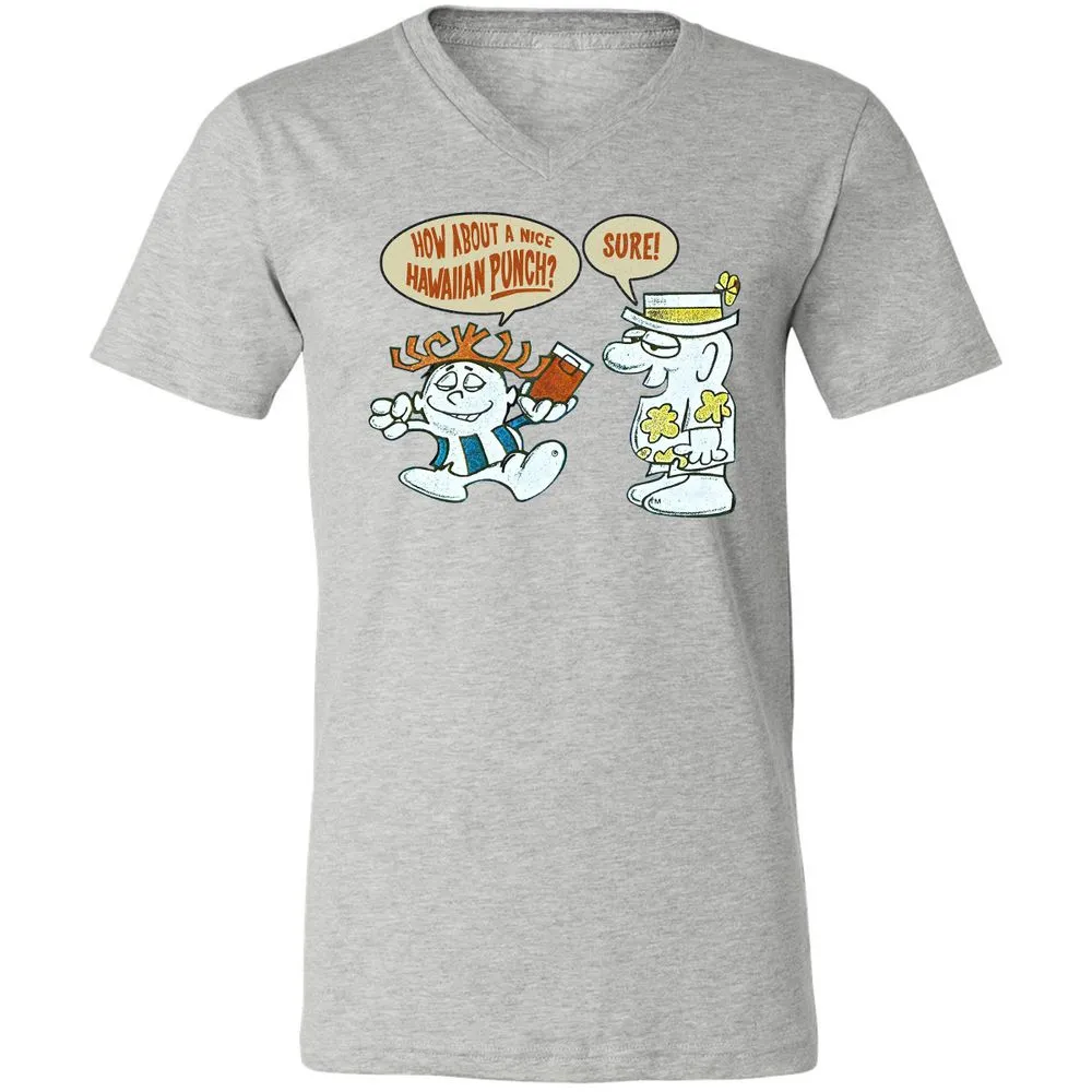 Unisex V-Neck T-Shirt - 1EMZ4HRK - Athletic Heather - 7