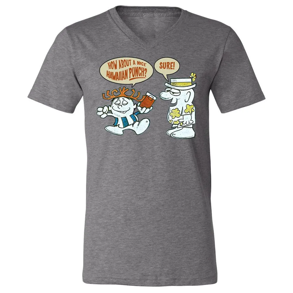 Unisex V-Neck T-Shirt - 1EMZ4HRK - Deep Heather - 13