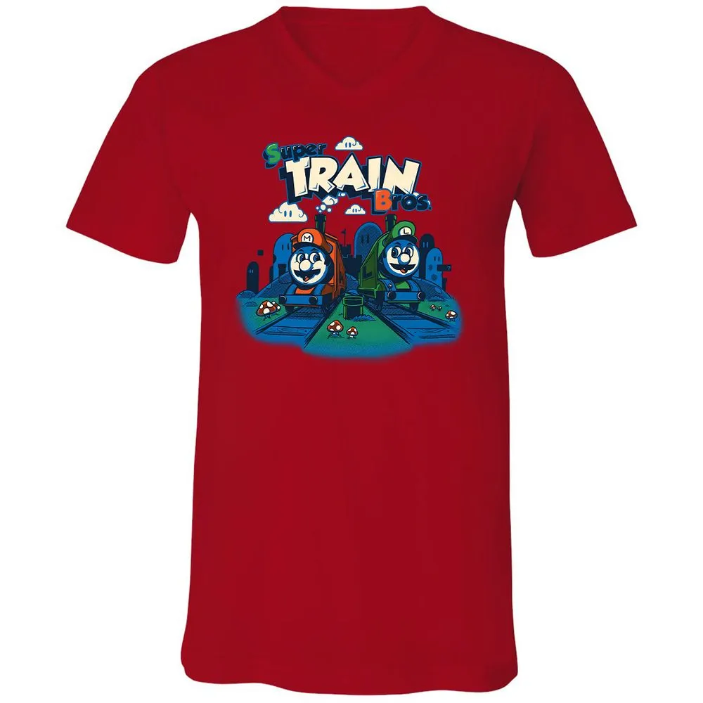 Unisex V-Neck T-Shirt - 3Z8ULW36 - Red - 3