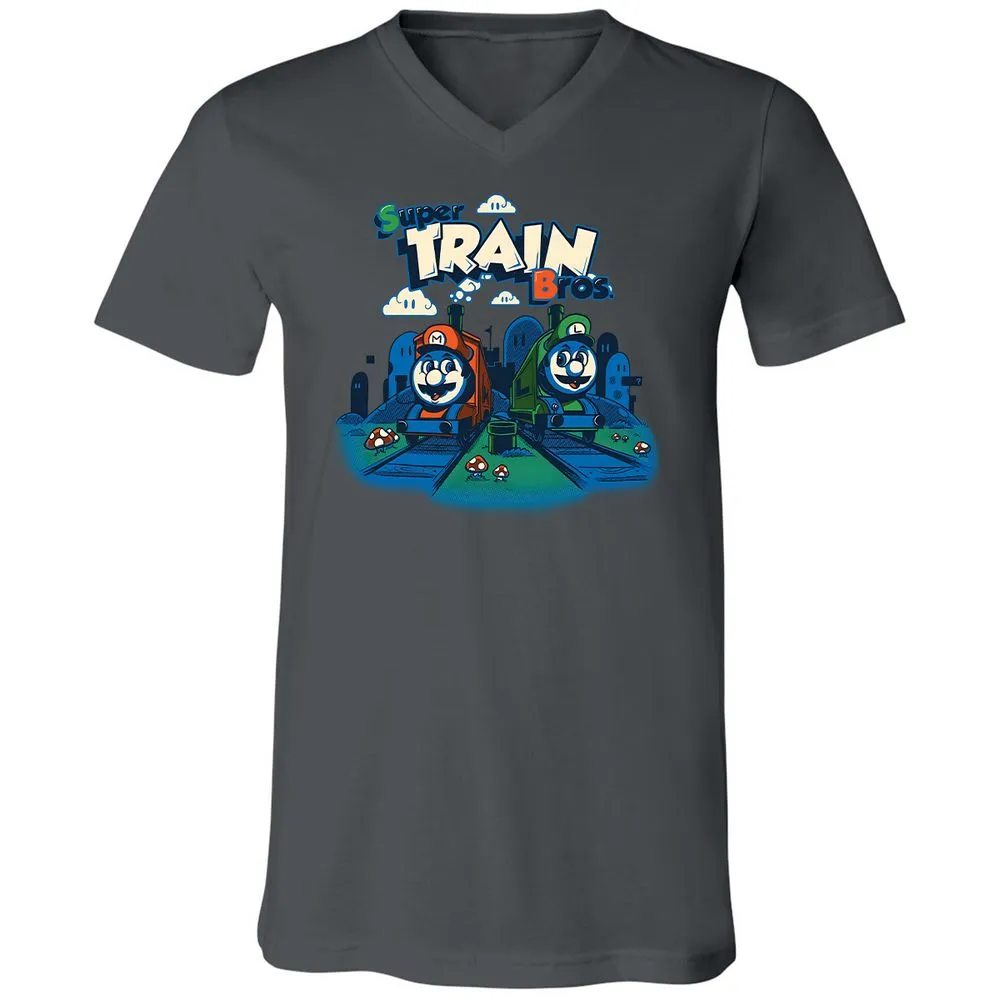 Unisex V-Neck T-Shirt - 3Z8ULW36 - Asphalt - 12