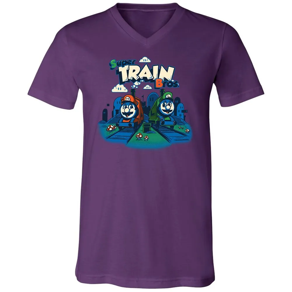 Unisex V-Neck T-Shirt - 3Z8ULW36 - Team Purple - 2