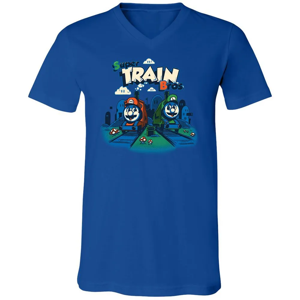 Unisex V-Neck T-Shirt - 3Z8ULW36 - True Royal - 4