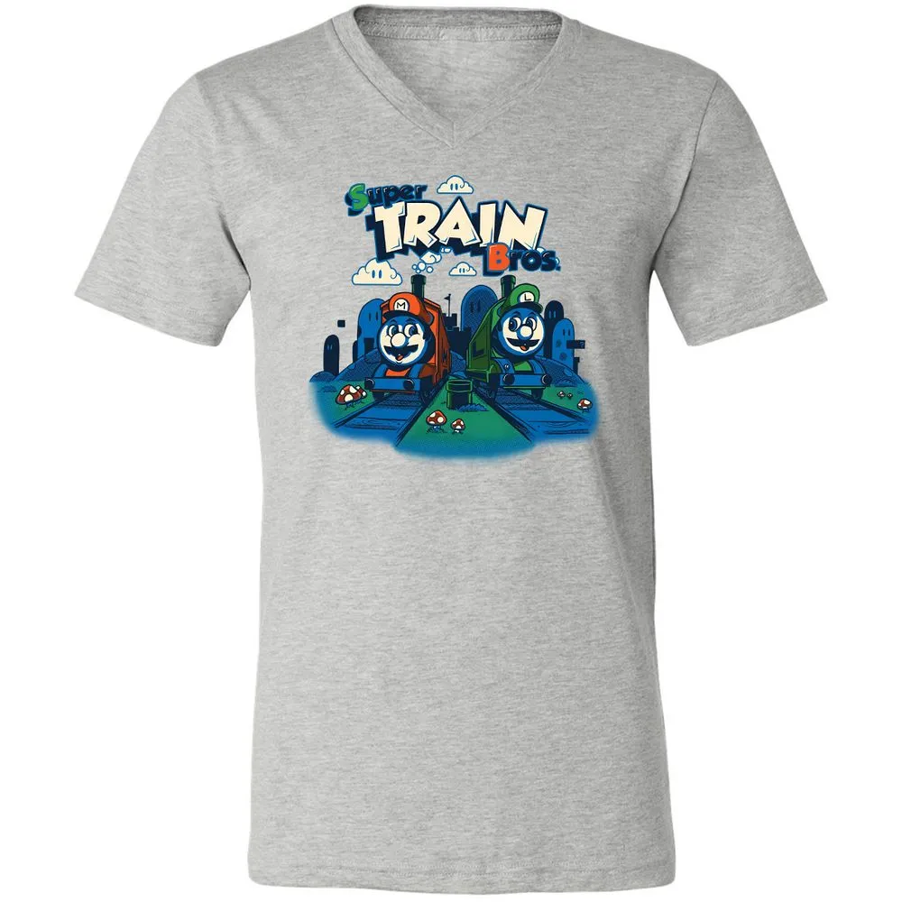 Unisex V-Neck T-Shirt - 3Z8ULW36 - Athletic Heather - 7
