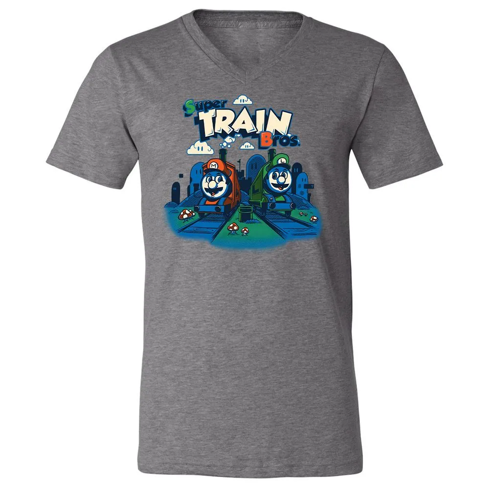 Unisex V-Neck T-Shirt - 3Z8ULW36 - Deep Heather - 13