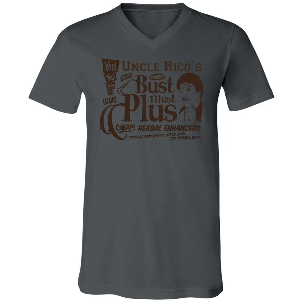 Unisex V-Neck T-Shirt - HGAUQ1ZV - Asphalt - 12