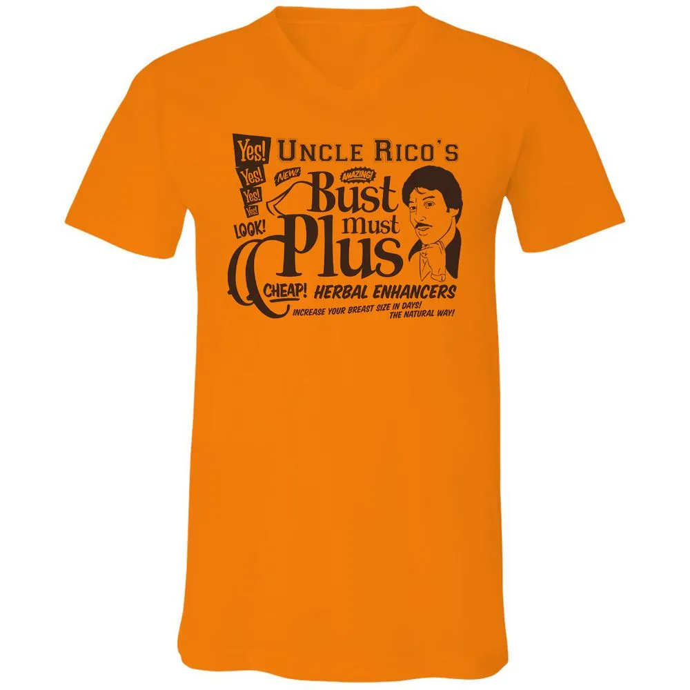 Unisex V-Neck T-Shirt - HGAUQ1ZV - Orange - 11
