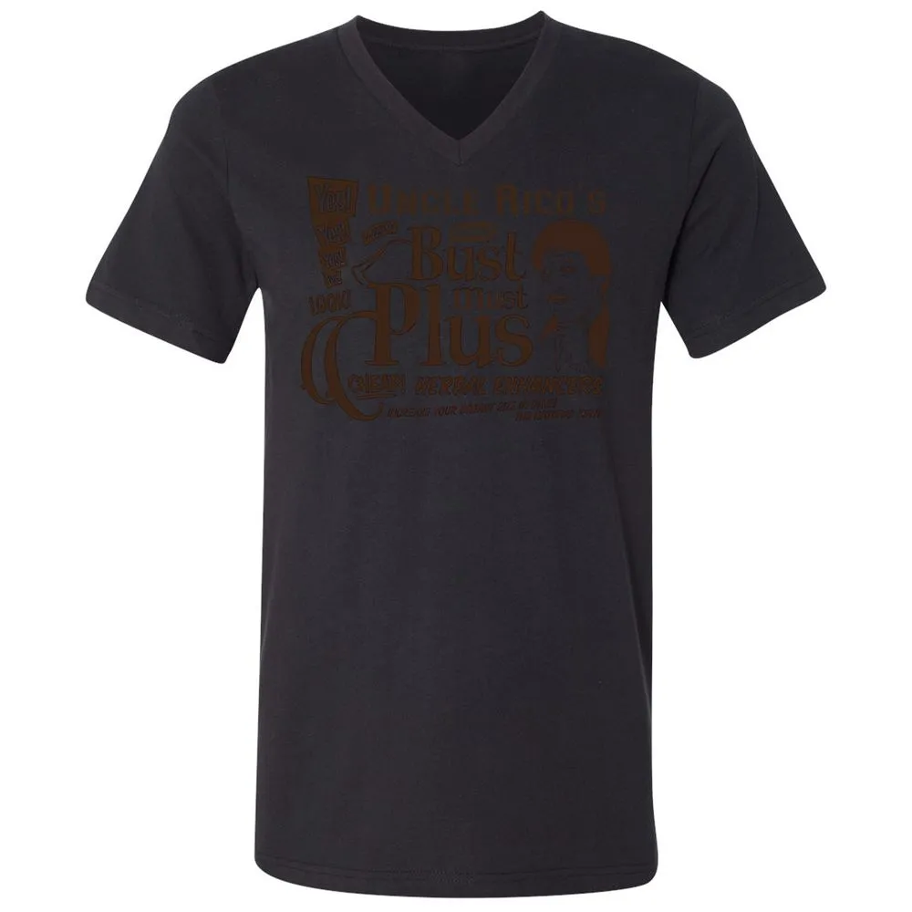 Unisex V-Neck T-Shirt - HGAUQ1ZV - Black - 16