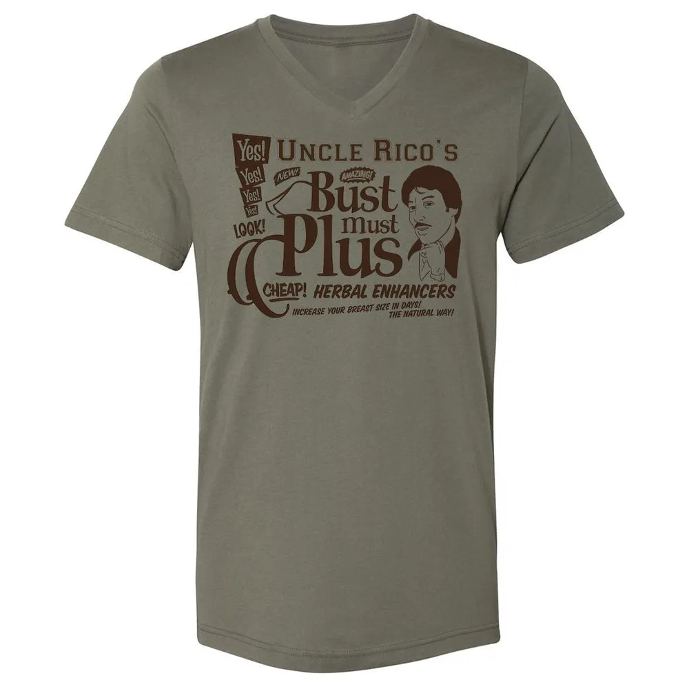 Unisex V-Neck T-Shirt - HGAUQ1ZV - Military Green - 10