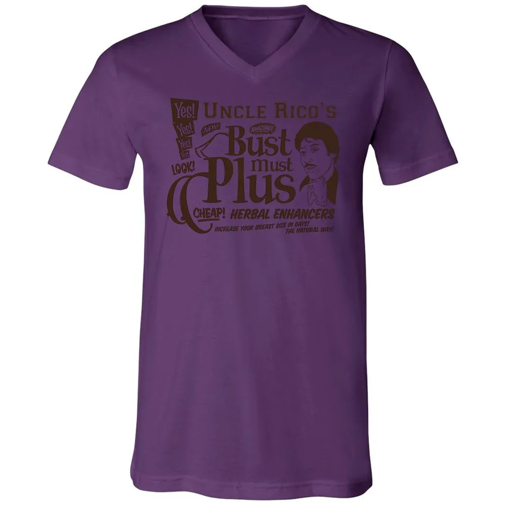 Unisex V-Neck T-Shirt - HGAUQ1ZV - Team Purple - 2