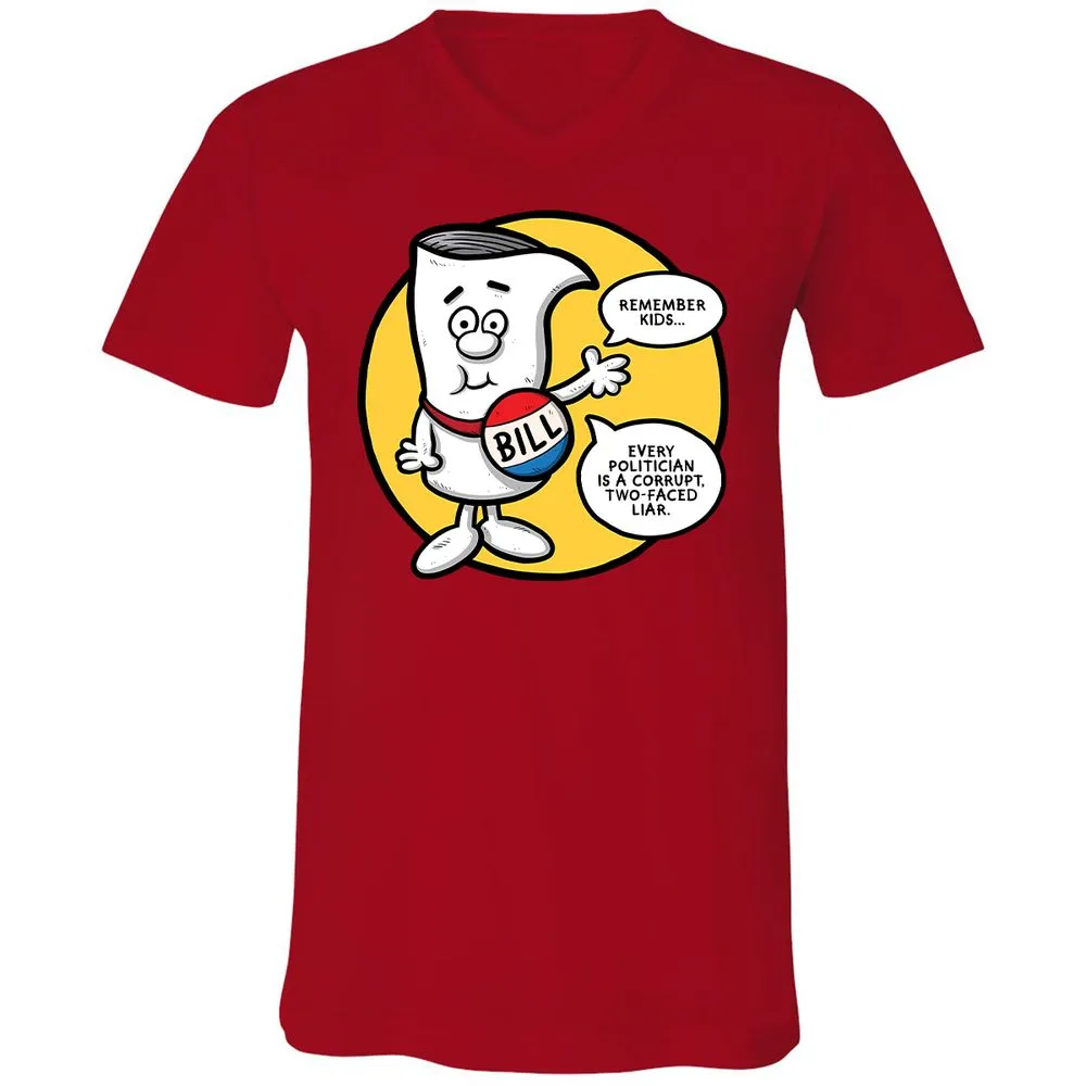 Unisex V-Neck T-Shirt - Q23BNVCG - Red - 3