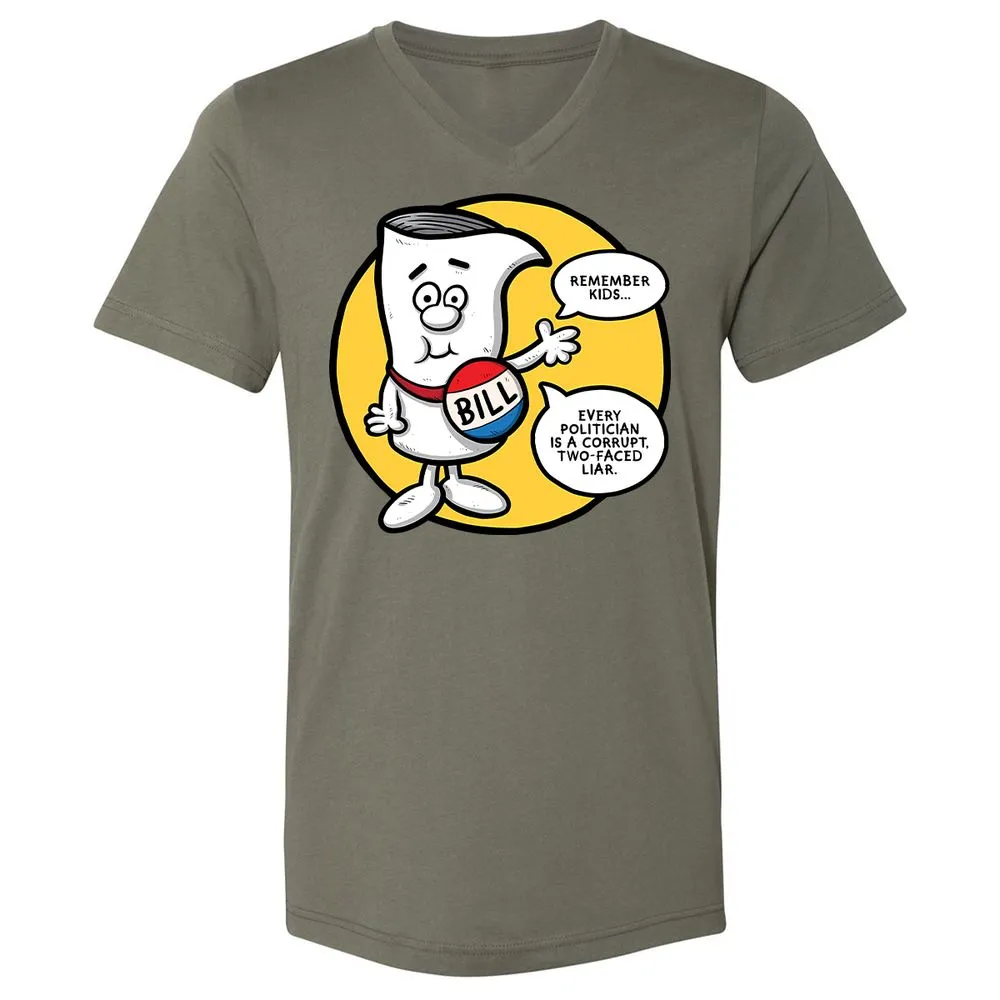 Unisex V-Neck T-Shirt - Q23BNVCG - Military Green - 10