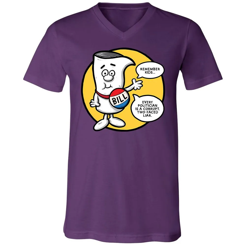 Unisex V-Neck T-Shirt - Q23BNVCG - Team Purple - 2