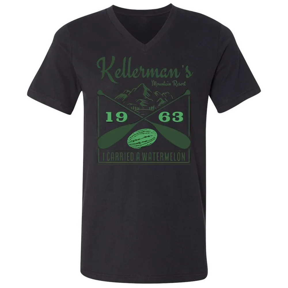 Unisex V-Neck T-Shirt - TAT3ANAT - Black - 16