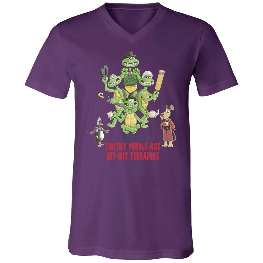 Unisex V-Neck T-Shirt - 3EB1U517 - Team Purple - 2