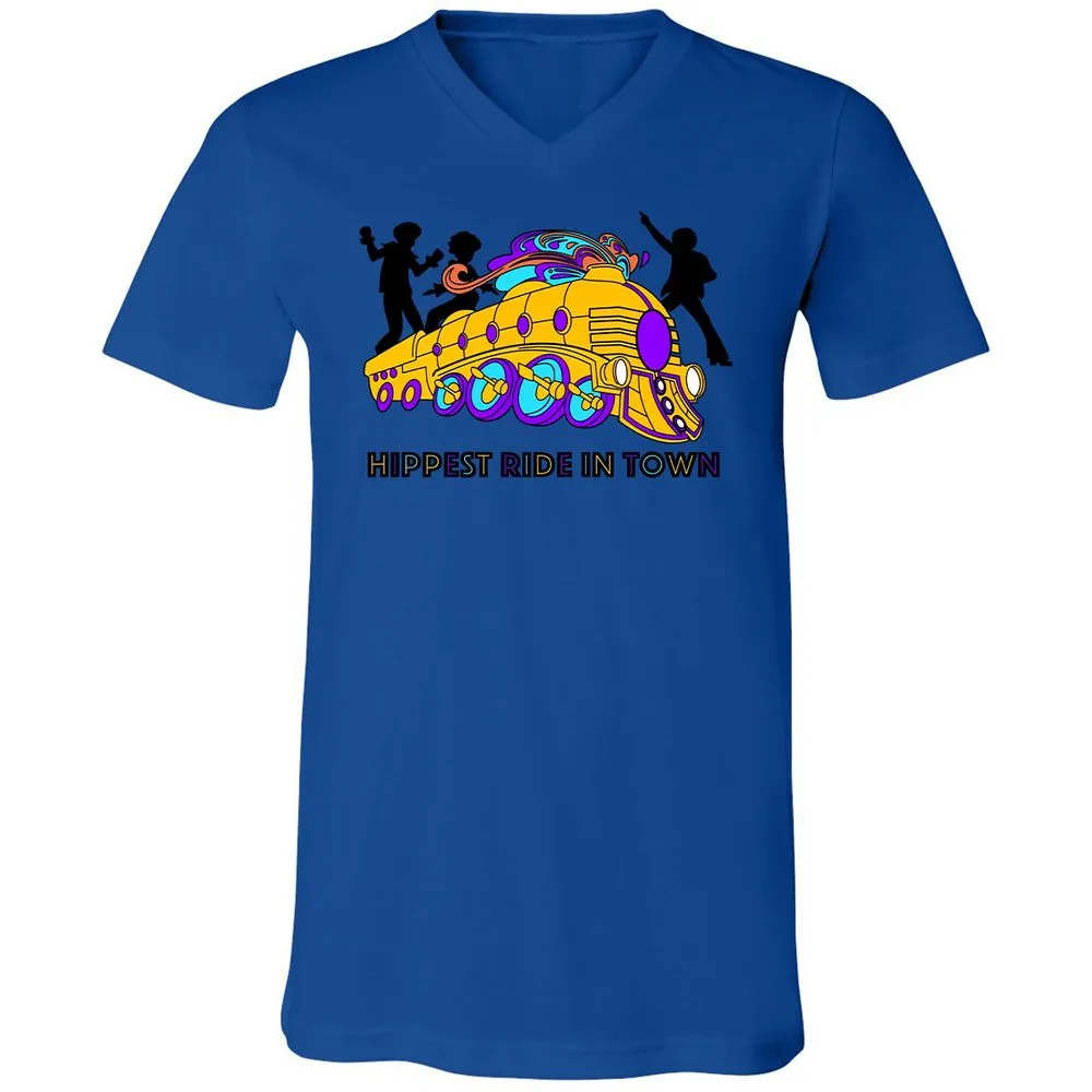 Unisex V-Neck T-Shirt - 1S7VDVJG - True Royal - 4