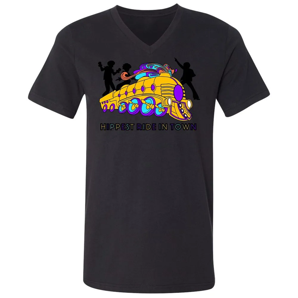 Unisex V-Neck T-Shirt - 1S7VDVJG - Black - 16