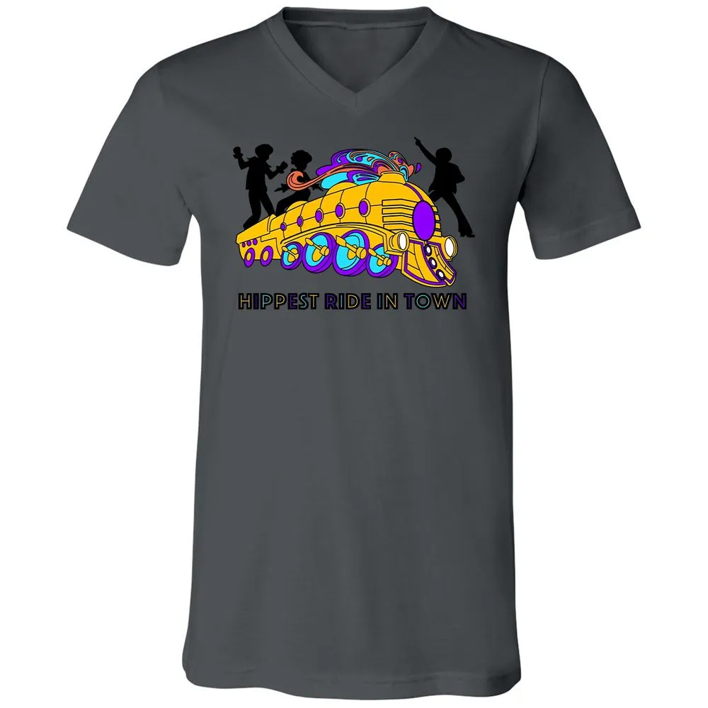 Unisex V-Neck T-Shirt - 1S7VDVJG - Asphalt - 12