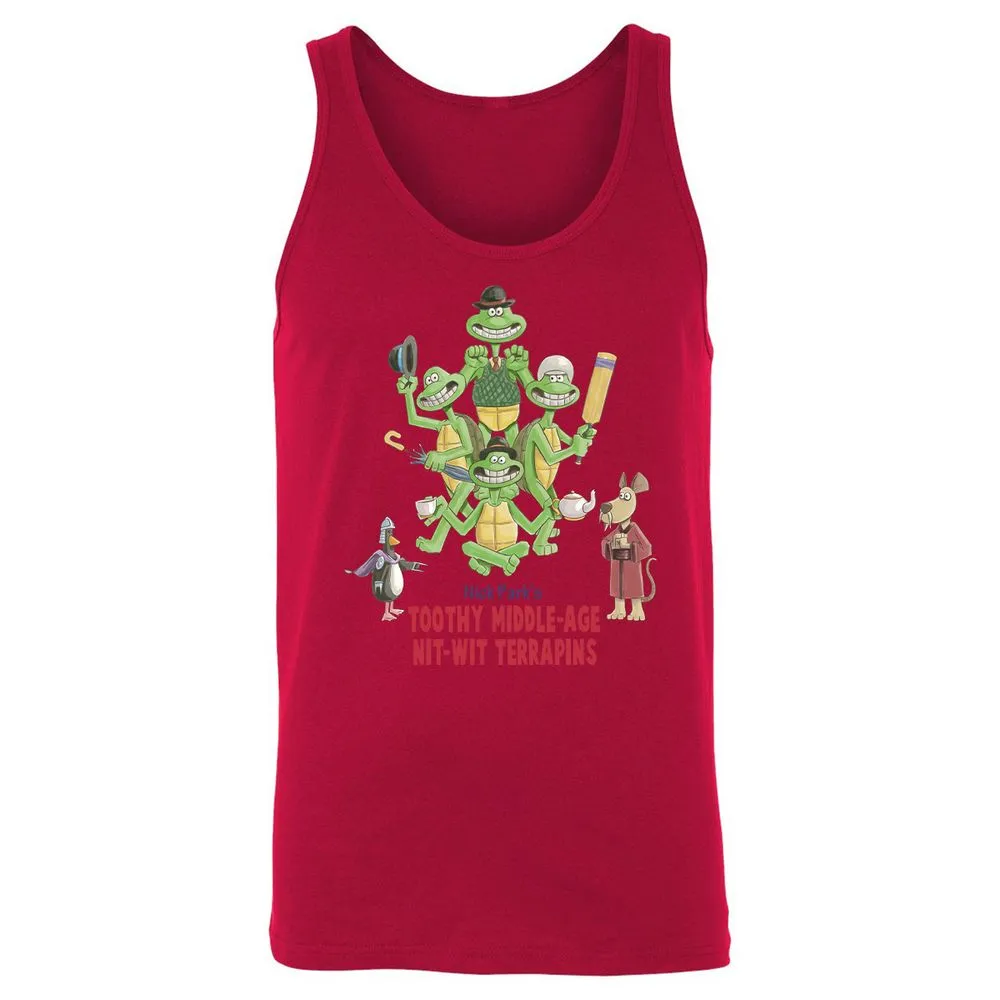 Unisex Jersey Tank - S3DZDW5Q - Red - 11