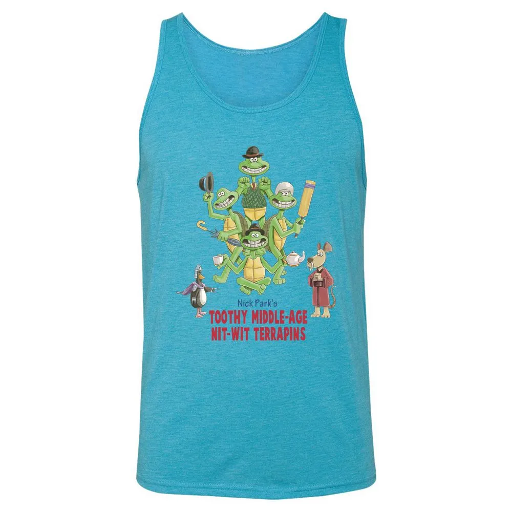 Unisex Jersey Tank - S3DZDW5Q - Aqua Triblend - 3