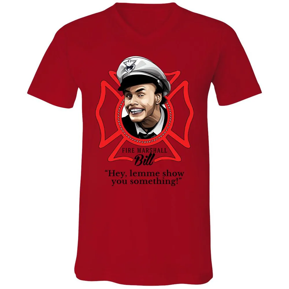 Unisex V-Neck T-Shirt - BE2N96R8 - Red - 3